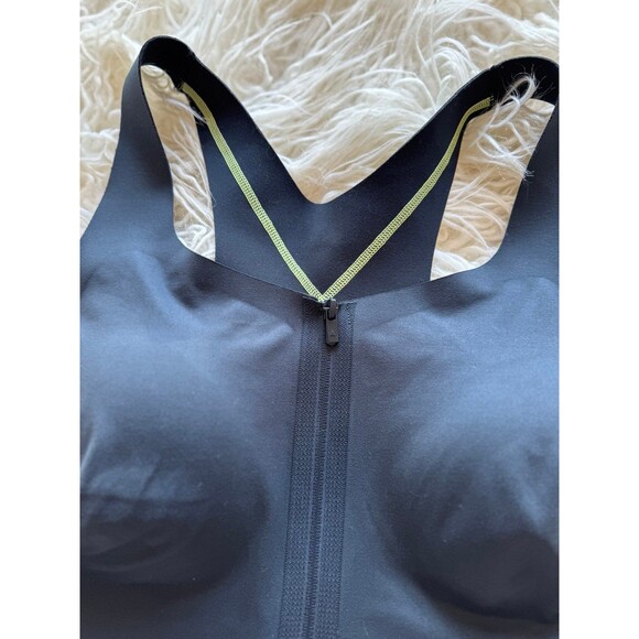 Vitality Activate Zip Bra Midnight Lime Contrast Size Large - Picture 8 of 12